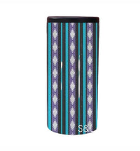 Purple and Teal SLIM Koozie