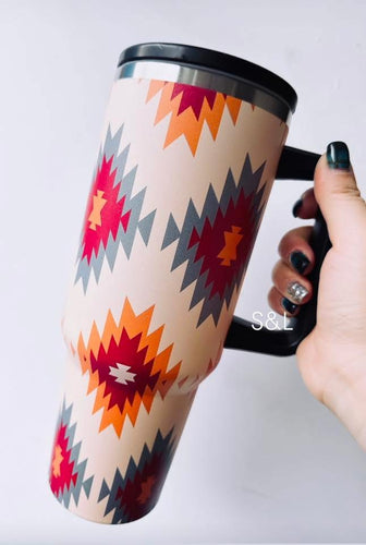 Rustic Aztec  Spill Proof Tumbler (40 oz.)