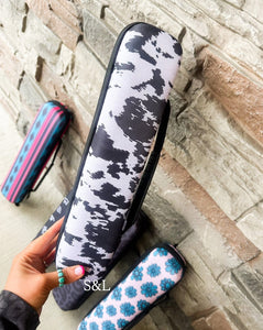 Cow Print Hot Tool Case