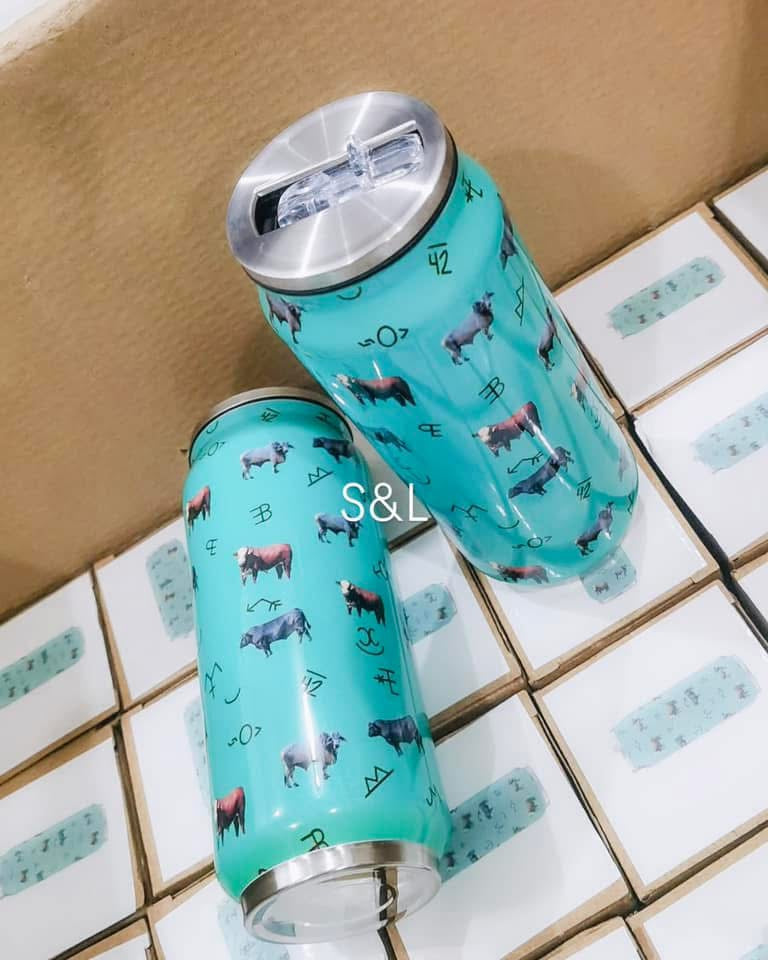 Cows and Brands (16oz. Can Cup)