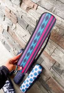 Pink Aztec Hot Tool Case
