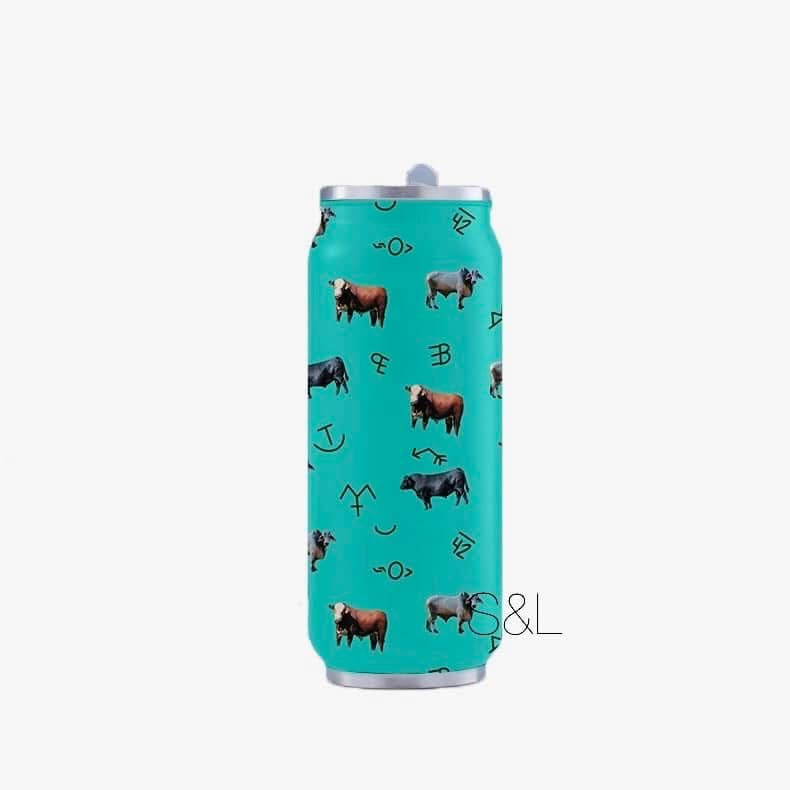 Cows and Brands (16oz. Can Cup)
