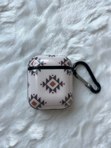 Tan Aztec  Airpod Case