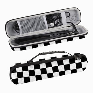 Black Check Hot Tool Case