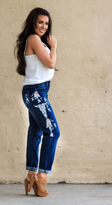 Cow Skull Jeans