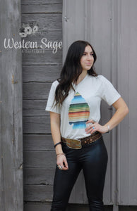 Serape Arrowhead V-neck