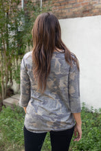 Camo Tie Top