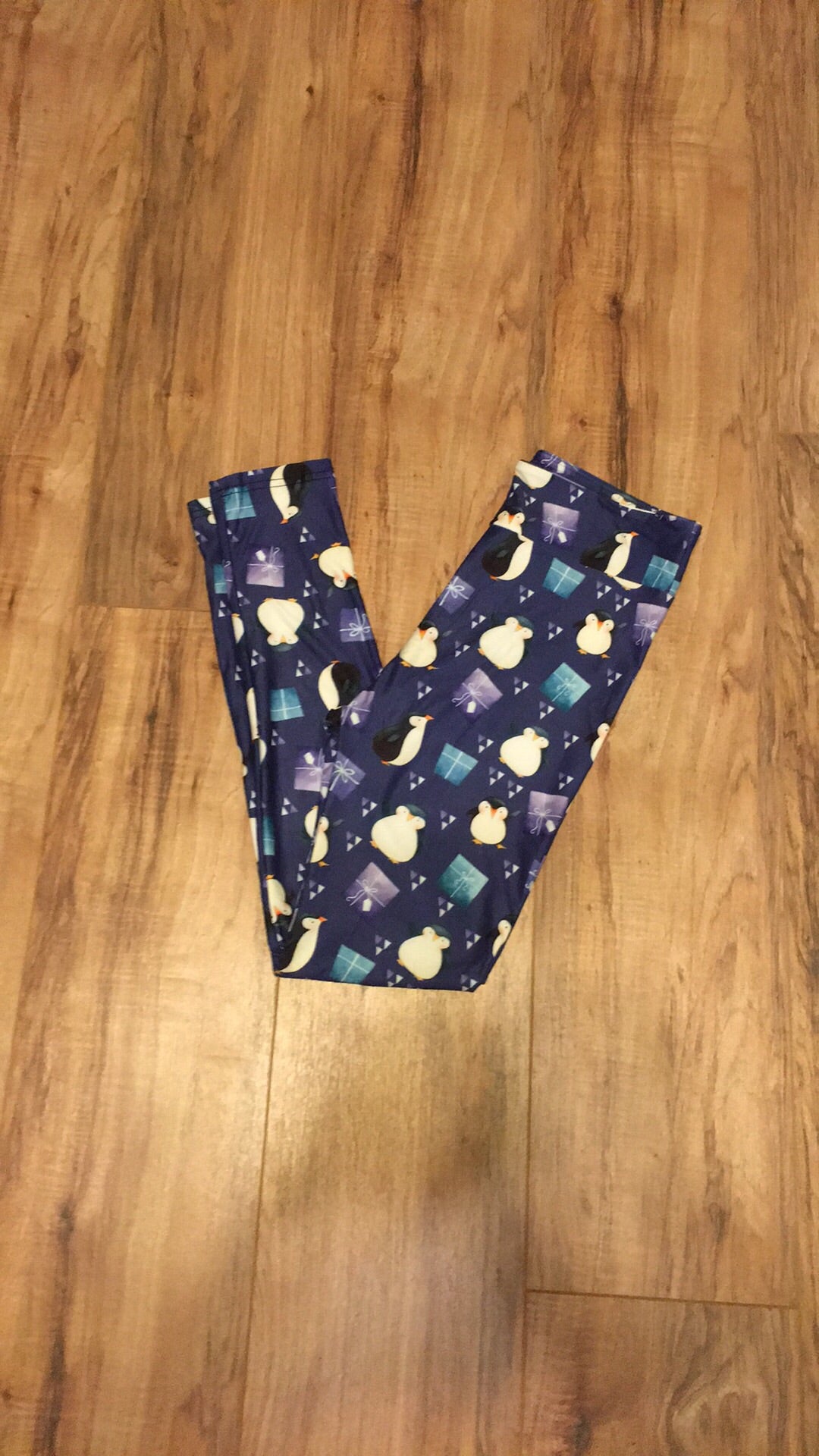 Purple Penguin Leggings