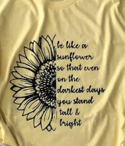 Be Like A Sunflower * V-neck